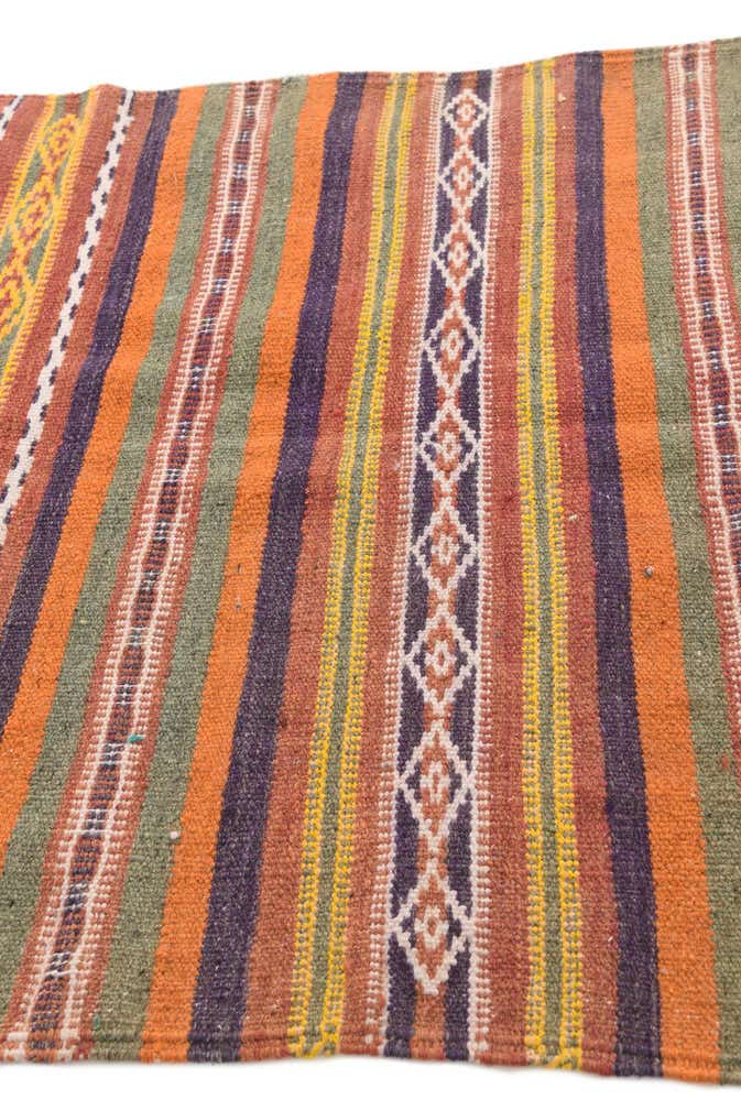 3' 7 x 6' 3 Hand Knotted Kilim Fars Persian Wool Rug