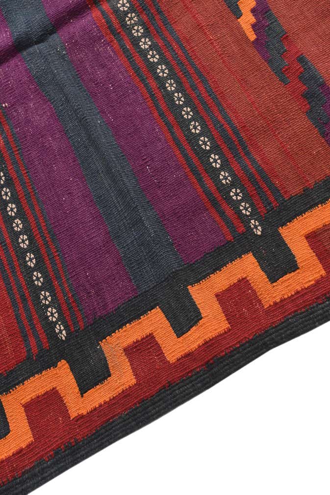 3' 8 x 6' 9 Hand Woven Kilim Fars Wool Rug