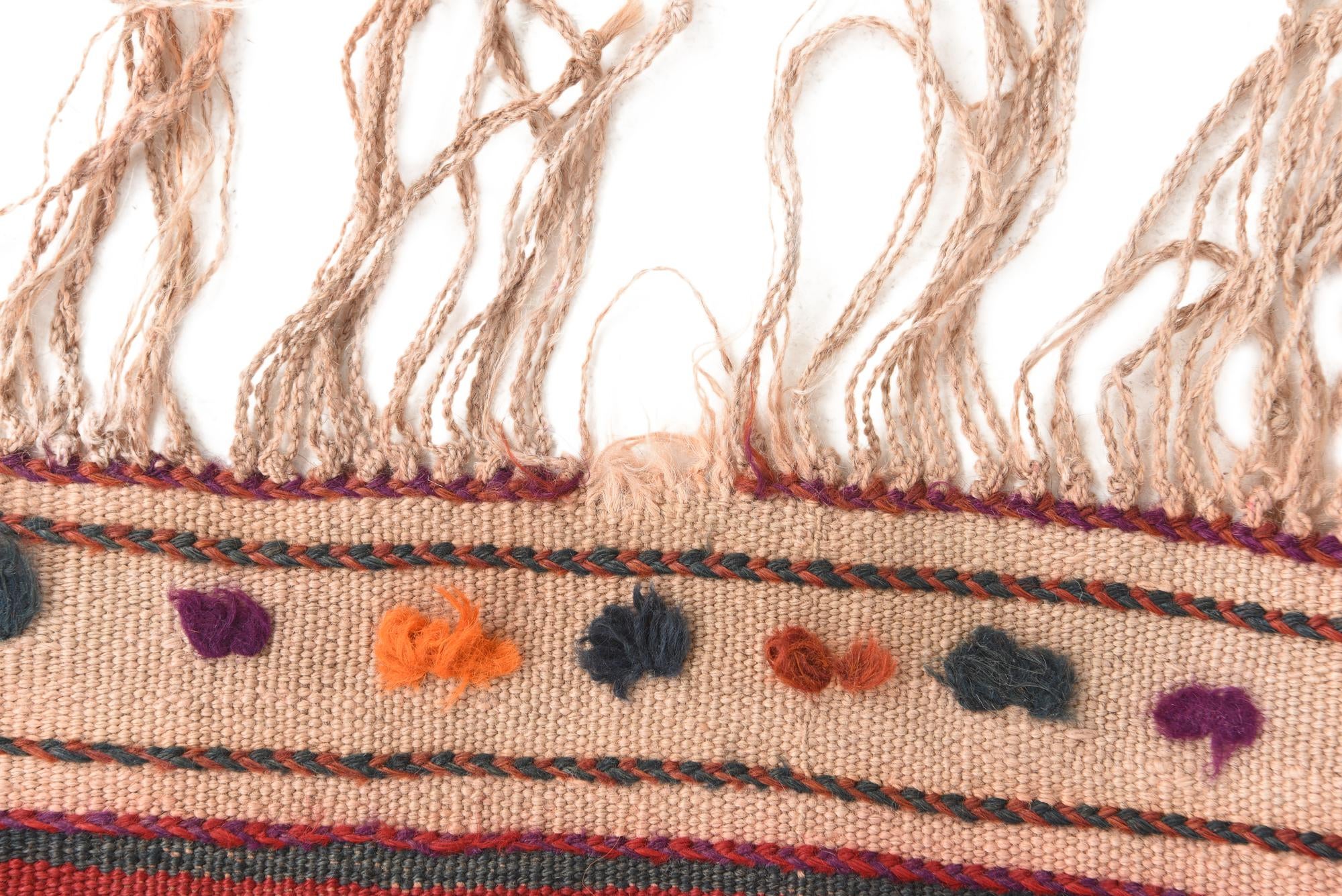 3' 8 x 6' 9 Hand Woven Kilim Fars Wool Rug