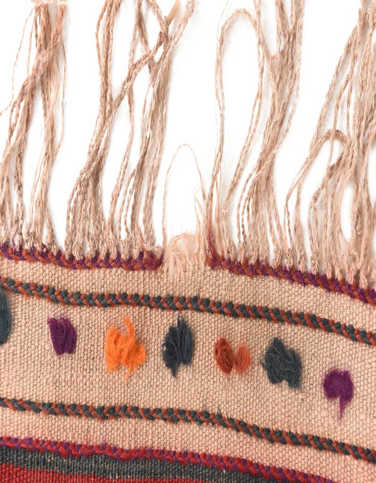 Detail image of 3' 8 x 6' 9  Hand Woven Kilim Fars Wool Rug