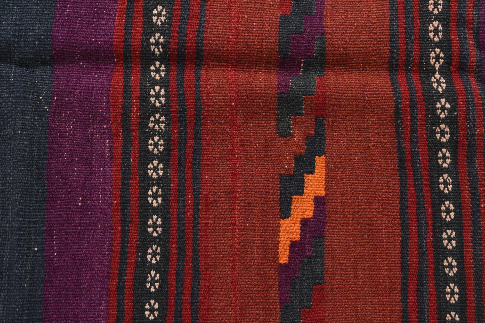 3' 8 x 6' 9 Hand Woven Kilim Fars Wool Rug
