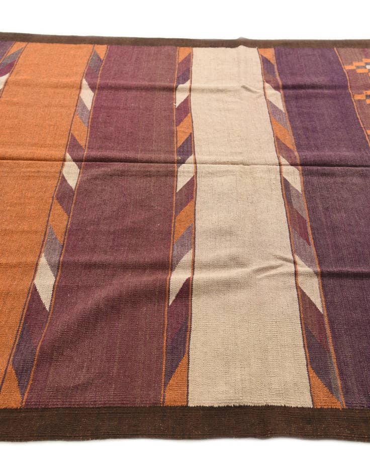 Detail image of 5' 4 x 9' 5  Hand Woven Kilim Fars Wool Rug