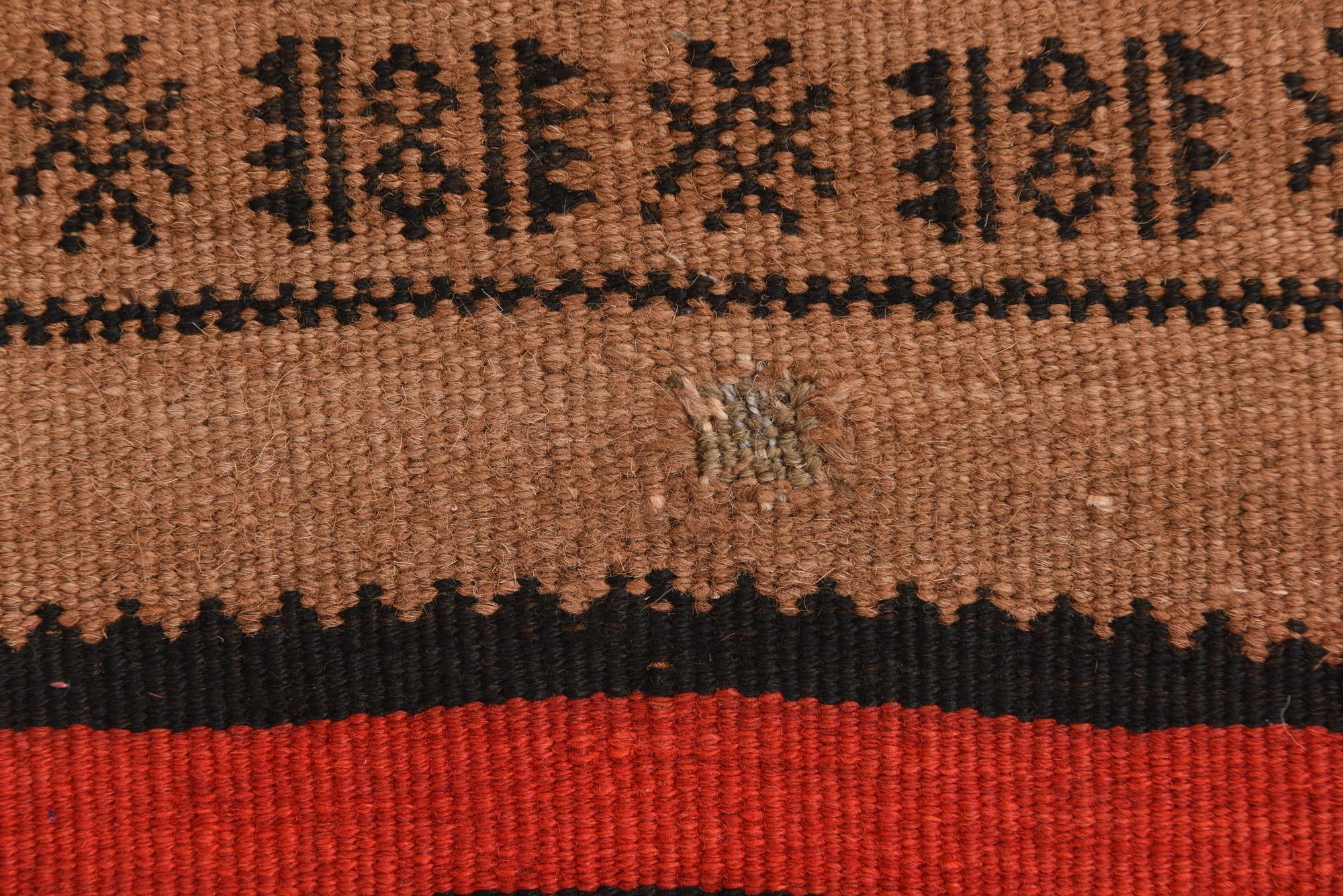 4' 6 x 8' 9 Hand Woven Kilim Fars Wool Rug
