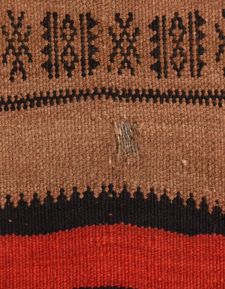 Detail image of 4' 6 x 8' 9  Hand Woven Kilim Fars Wool Rug