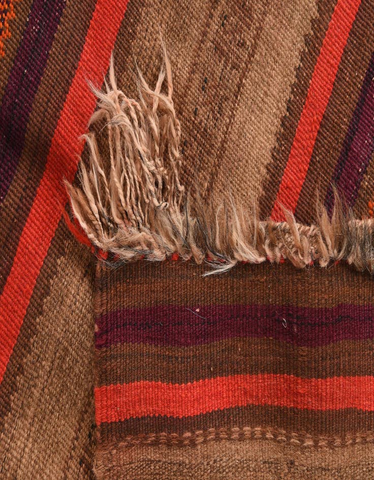 Detail image of 4' 6 x 8' 9  Hand Woven Kilim Fars Wool Rug