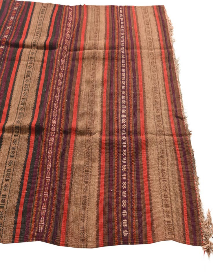 Detail image of 4' 6 x 8' 9  Hand Woven Kilim Fars Wool Rug