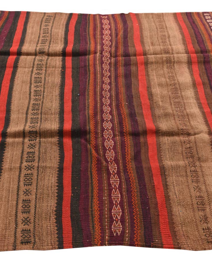 Detail image of 4' 6 x 8' 9  Hand Woven Kilim Fars Wool Rug