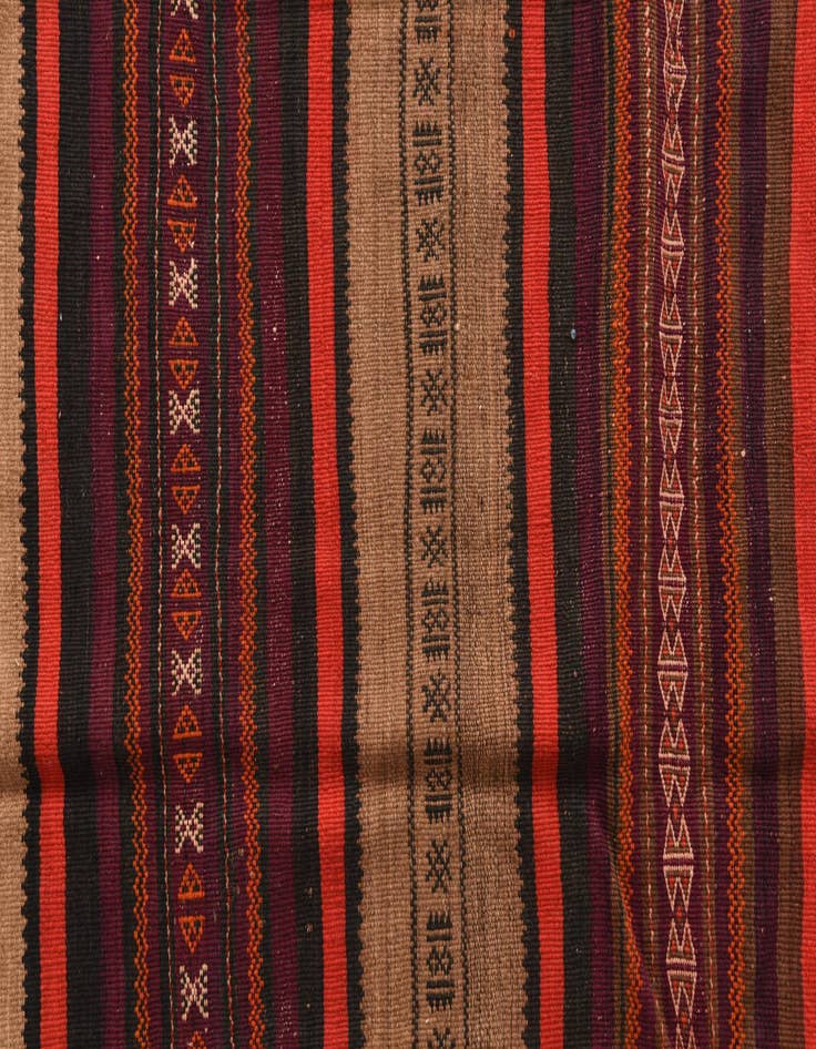 Detail image of 4' 6 x 8' 9  Hand Woven Kilim Fars Wool Rug