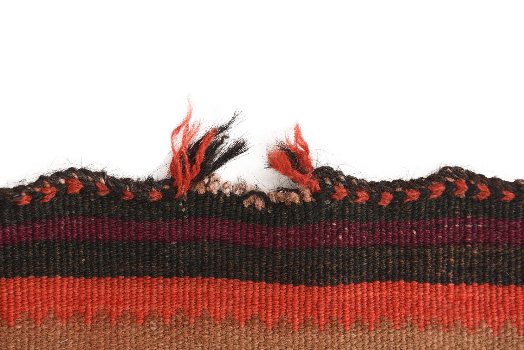 4' 6 x 8' 9 Hand Woven Kilim Fars Wool Rug