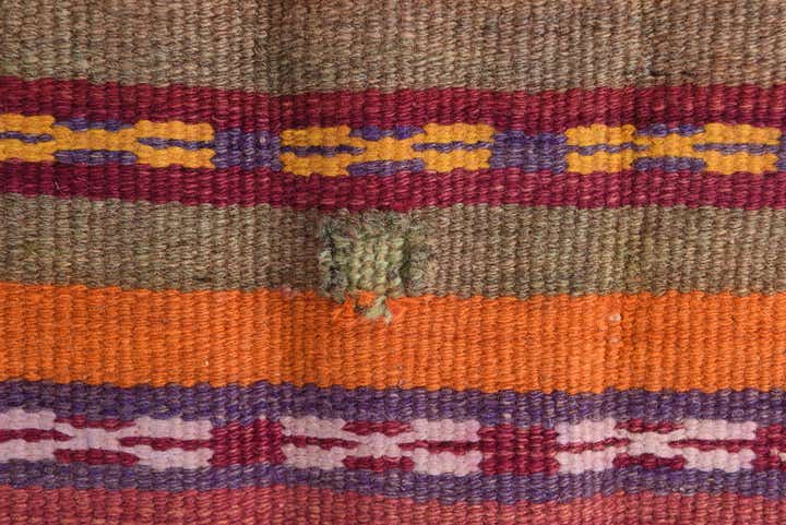 4' 7 x 6' 7 Hand Woven Kilim Fars Wool Rug