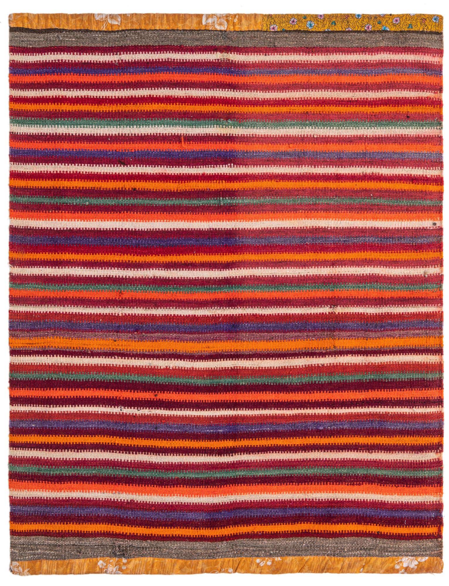 3' 9 x 5' Hand Woven Kilim Fars Wool Rug