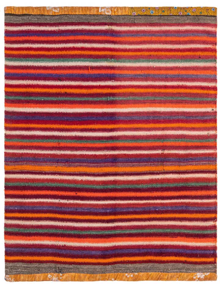 3' 9 x 5' Hand Woven Kilim Fars Wool Rug