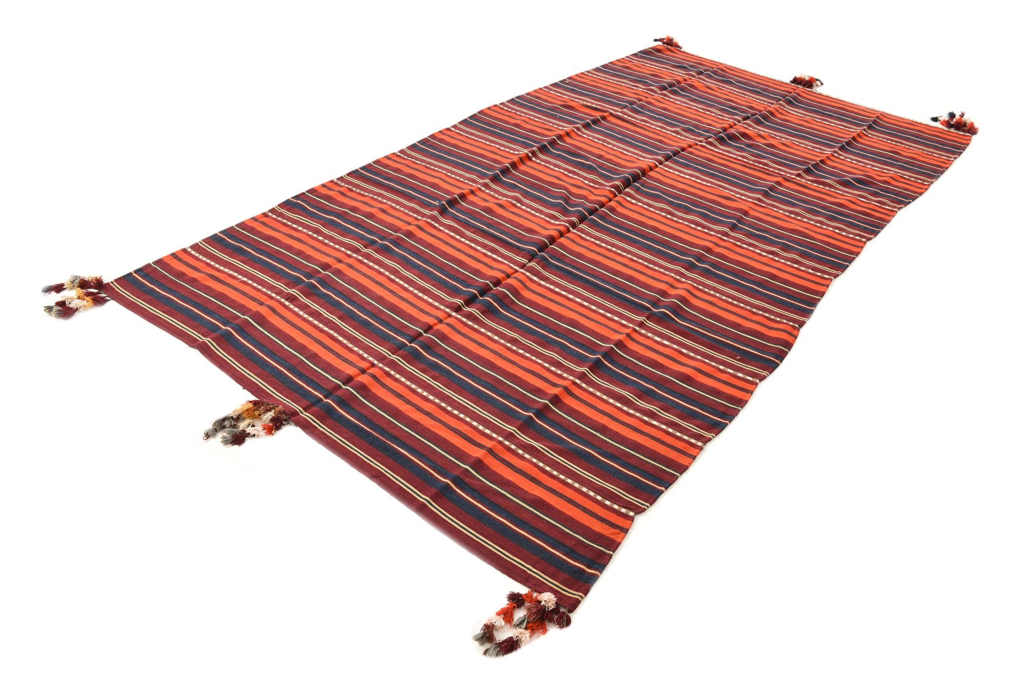 5' 6 x 10' 4 Hand Woven Kilim Fars Wool Rug