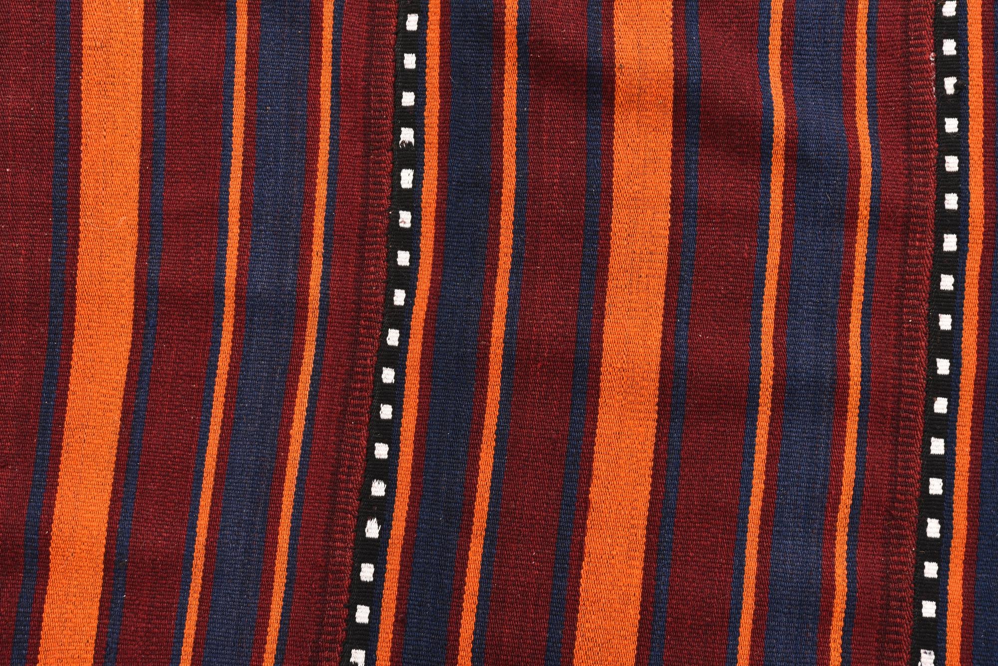 5' 3 x 9' 10 Hand Woven Kilim Fars Wool Rug