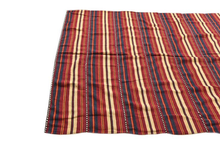 Detail image of 5' 7 x 9' 6 Hand Woven Kilim Fars Wool Rug
