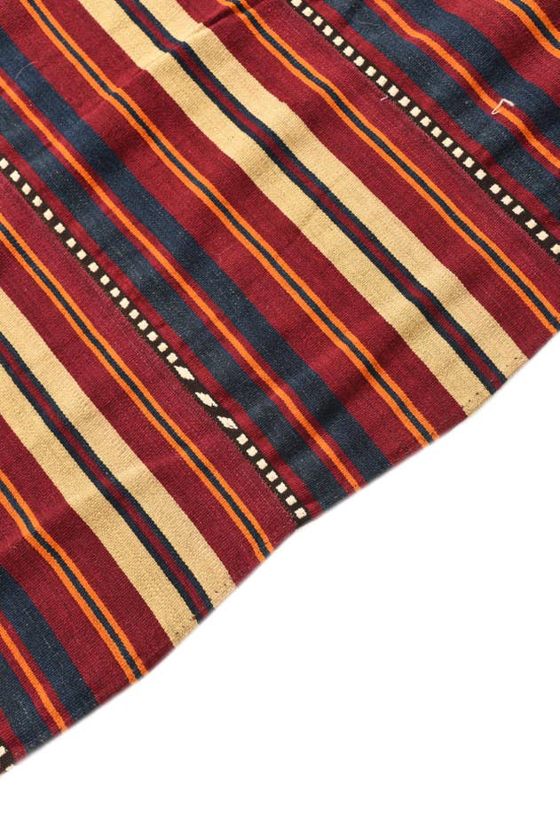 Detail image of 5' 7 x 9' 6 Hand Woven Kilim Fars Wool Rug