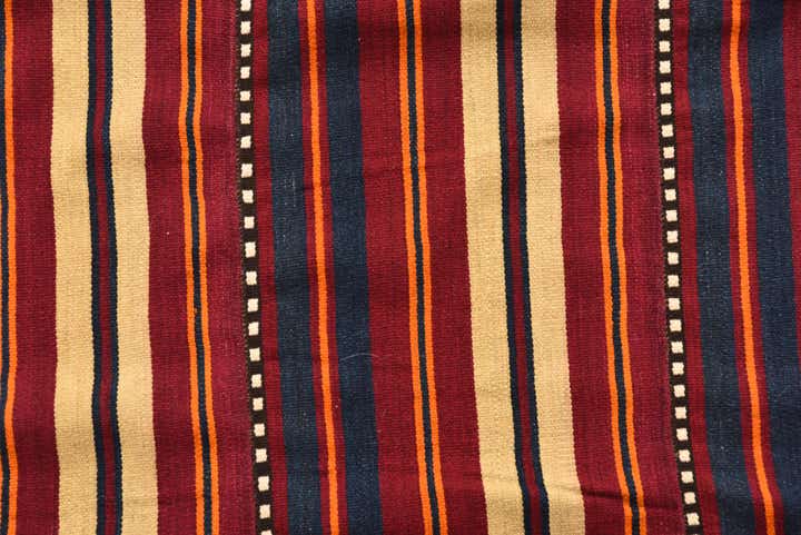 5' 7 x 9' 6 Hand Woven Kilim Fars Wool Rug