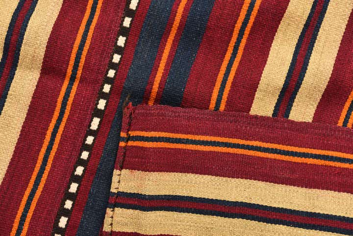 5' 7 x 9' 6 Hand Woven Kilim Fars Wool Rug