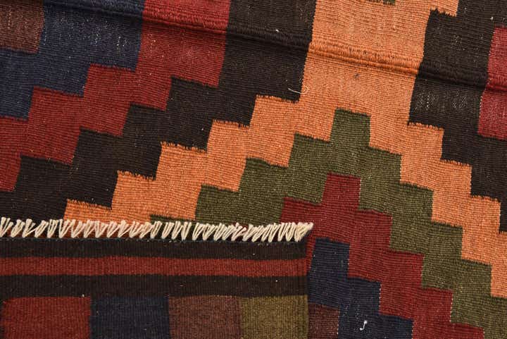 5' 3 x 8' Hand Woven Kilim Fars Wool Rug