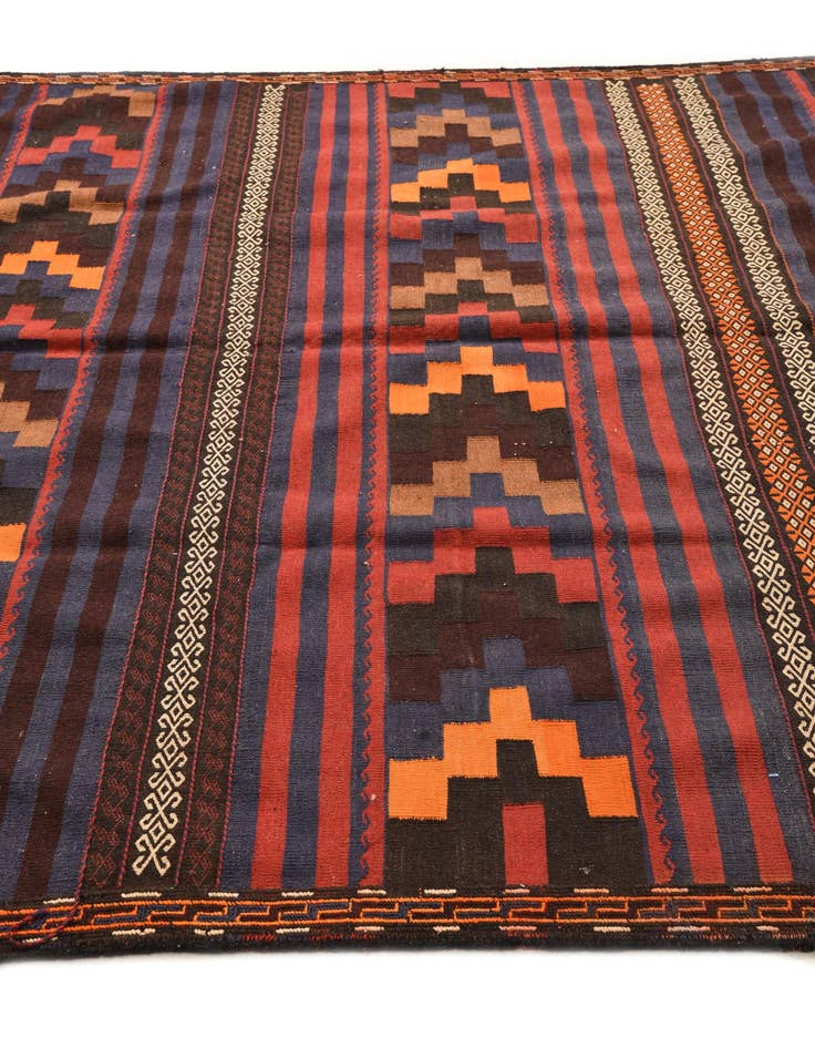 Detail image of 6' 8 x 10' 2  Hand Woven Kilim Fars Wool Rug