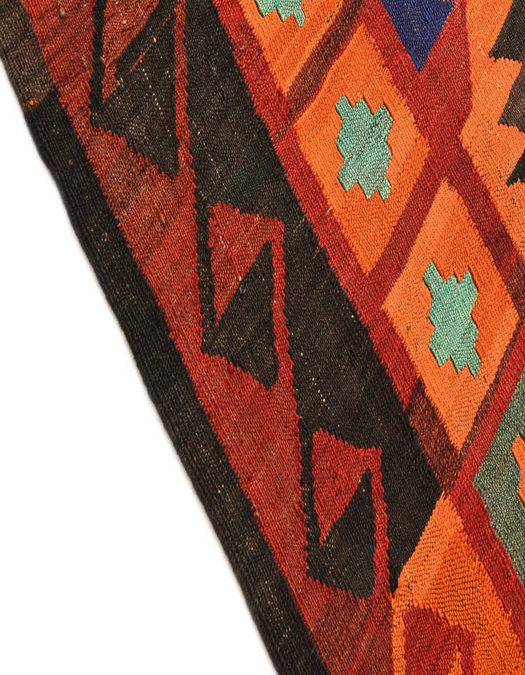 Detail image of 5' 5 x 8' 7  Hand Woven Kilim Fars Wool Rug