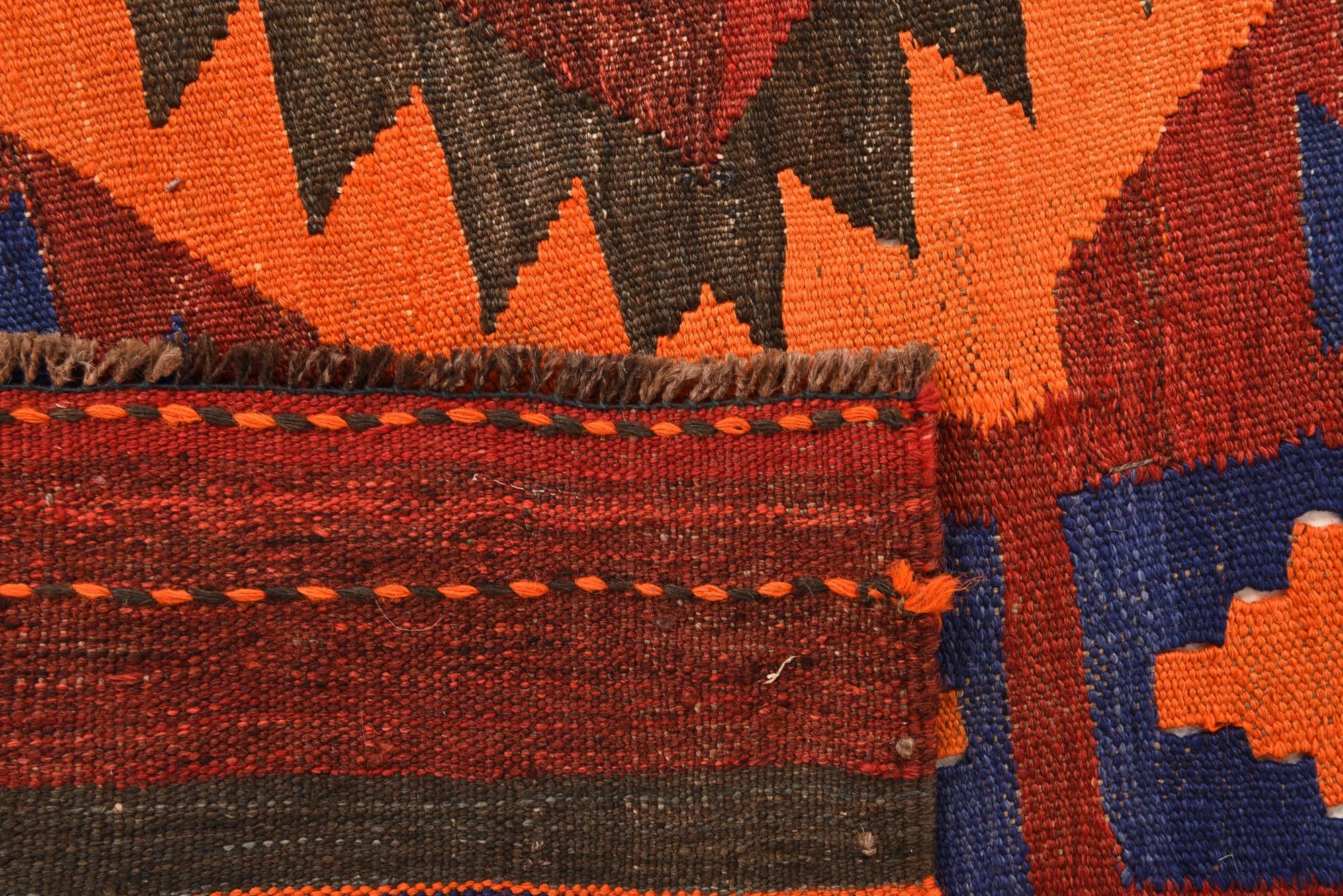 5' 5 x 8' 7 Hand Woven Kilim Fars Wool Rug