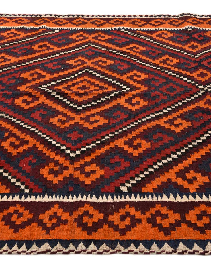 Detail image of 6' 6 x 11' Hand Woven Kilim Fars Wool Rug