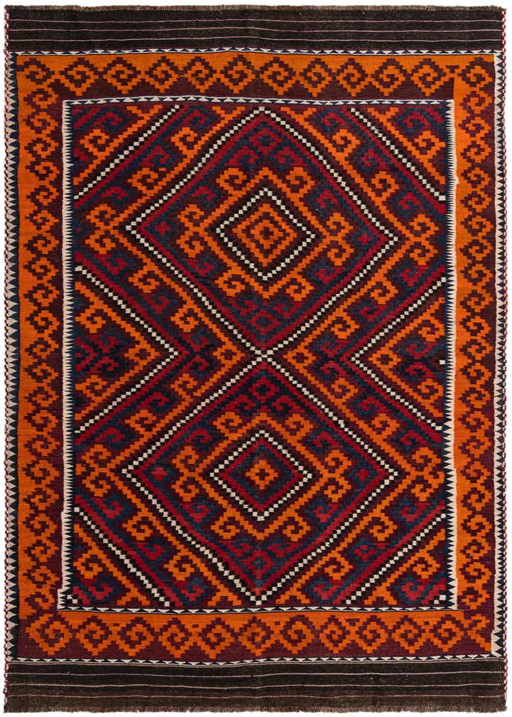 6' 6 x 11' Hand Woven Kilim Fars Wool Rug
