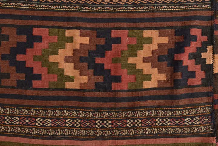 6' 10 x 13' 6 Hand Woven Kilim Fars Wool Rug