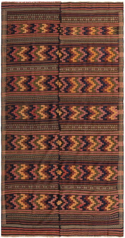 Detail image of 6' 10 x 13' 6 Hand Woven Kilim Fars Wool Rug