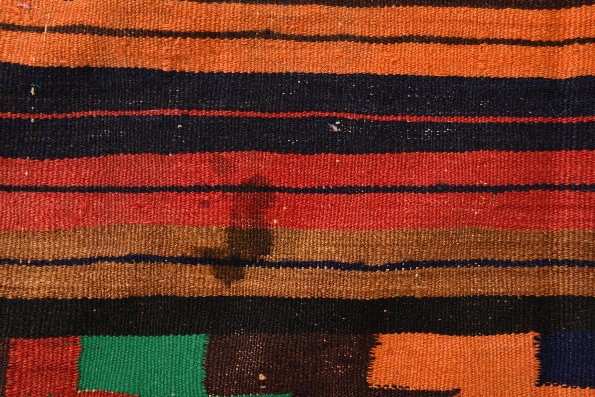 7' 5 x 13' 3 Hand Woven Kilim Fars Wool Rug