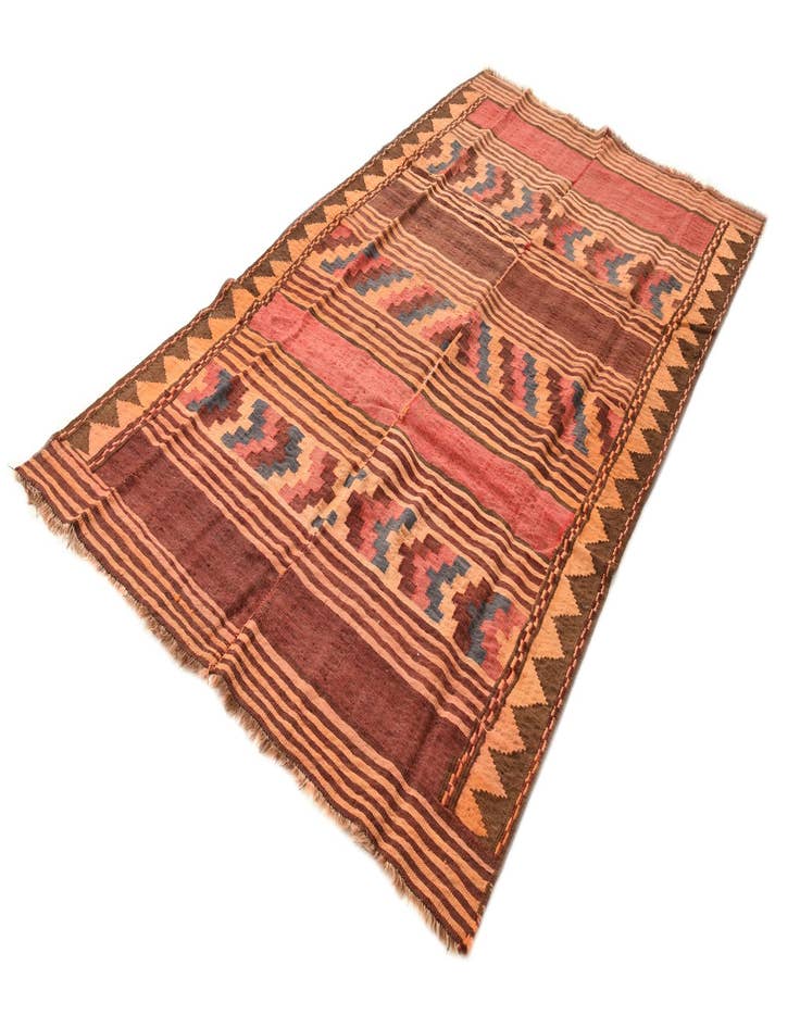 Detail image of 5' 4 x 9' 6  Hand Woven Kilim Fars Wool Rug