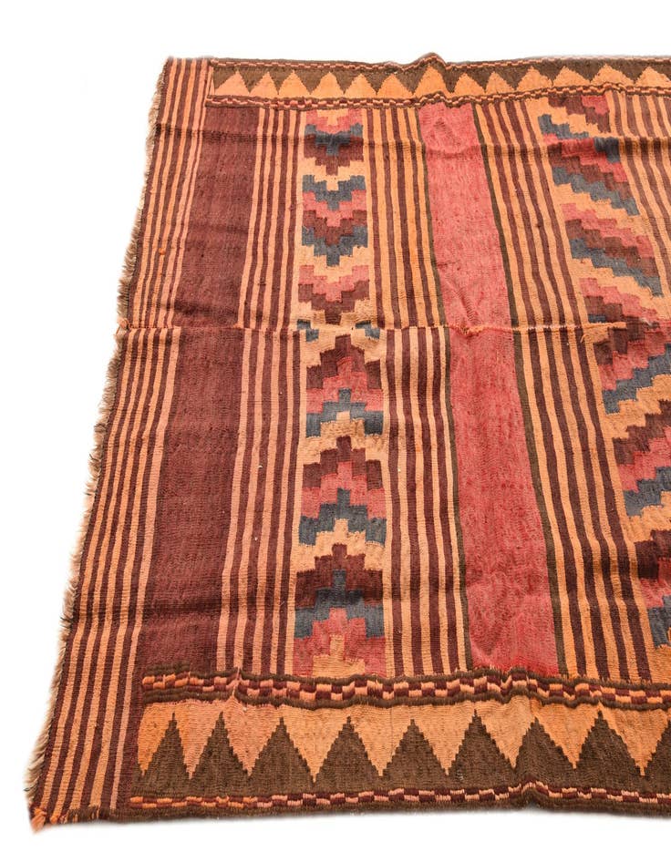 Detail image of 5' 4 x 9' 6  Hand Woven Kilim Fars Wool Rug
