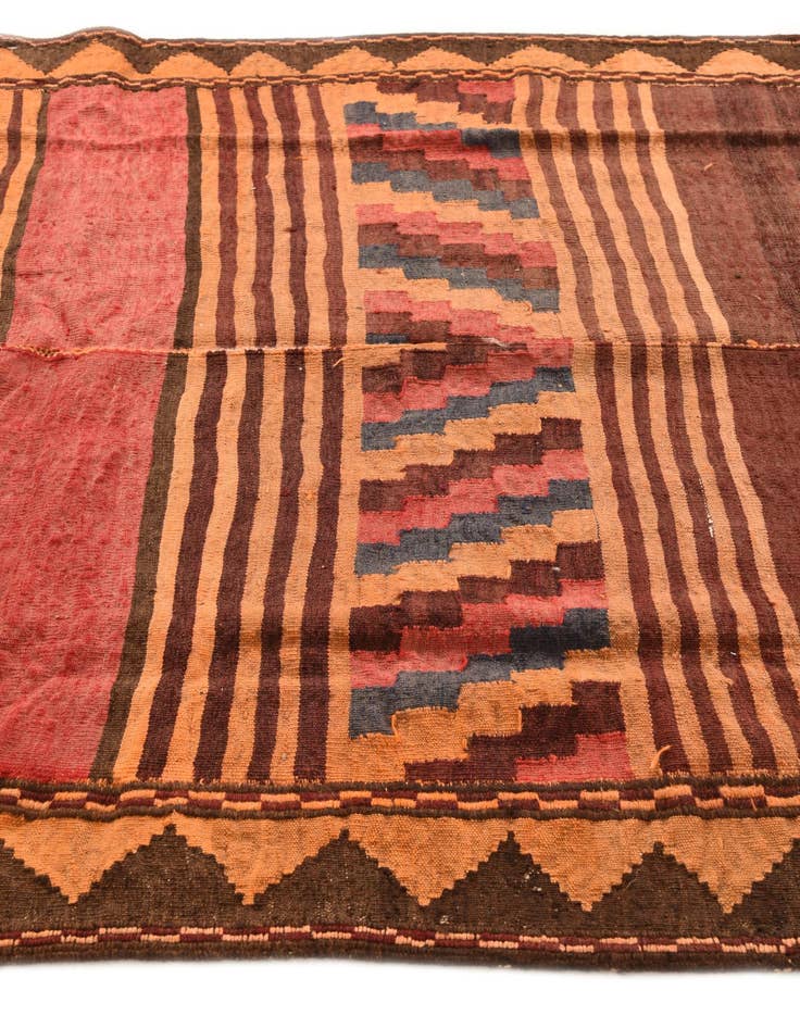 Detail image of 5' 4 x 9' 6  Hand Woven Kilim Fars Wool Rug