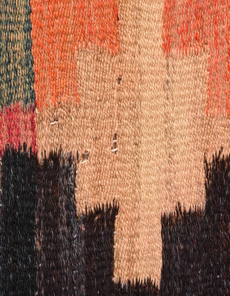Detail image of 5' 3 x 9'  Hand Woven Kilim Fars Wool Rug