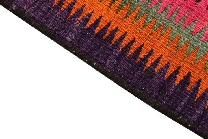 4' 4 x 8' 1 Hand Woven Kilim Fars Wool Rug