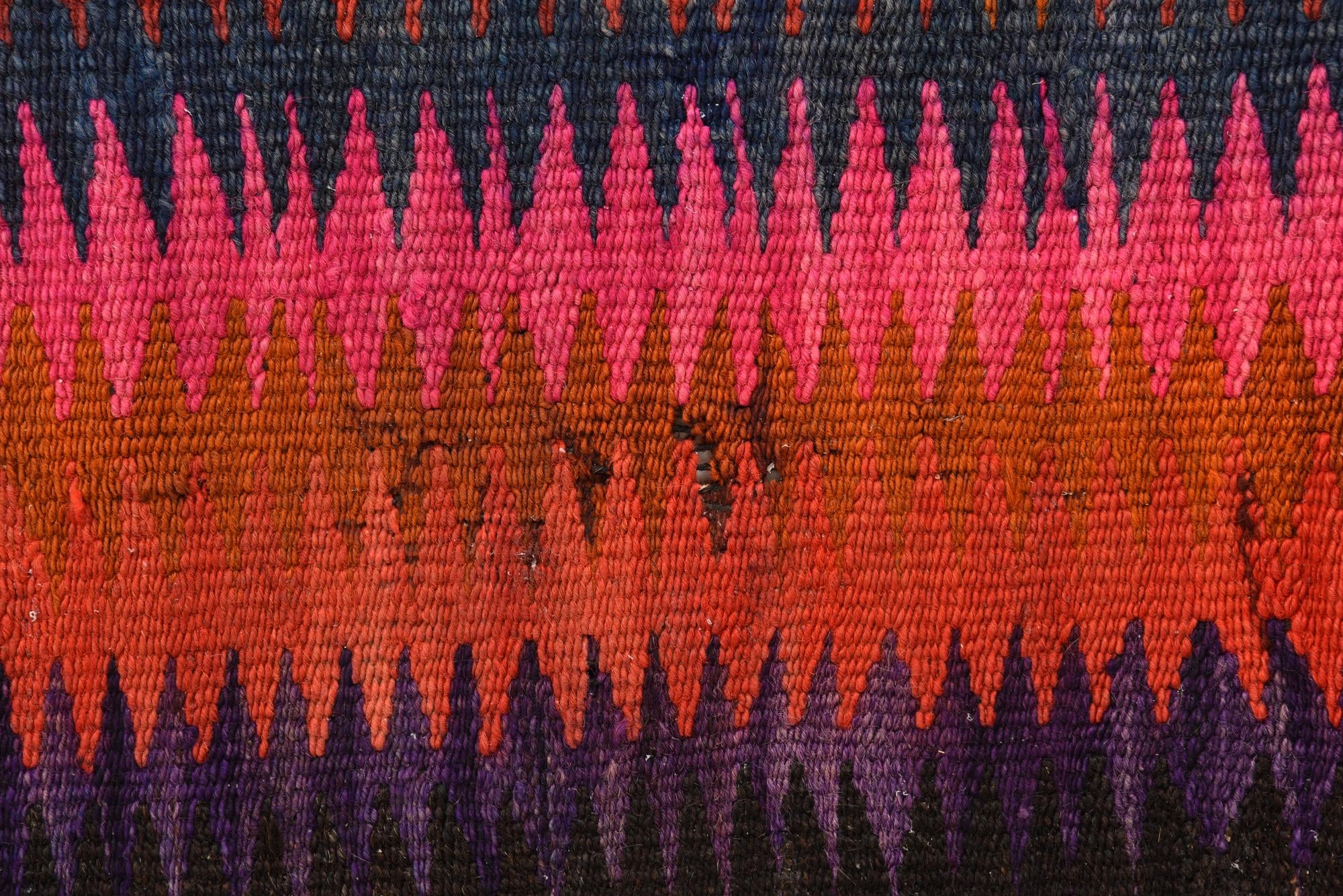 4' 4 x 8' 1 Hand Woven Kilim Fars Wool Rug