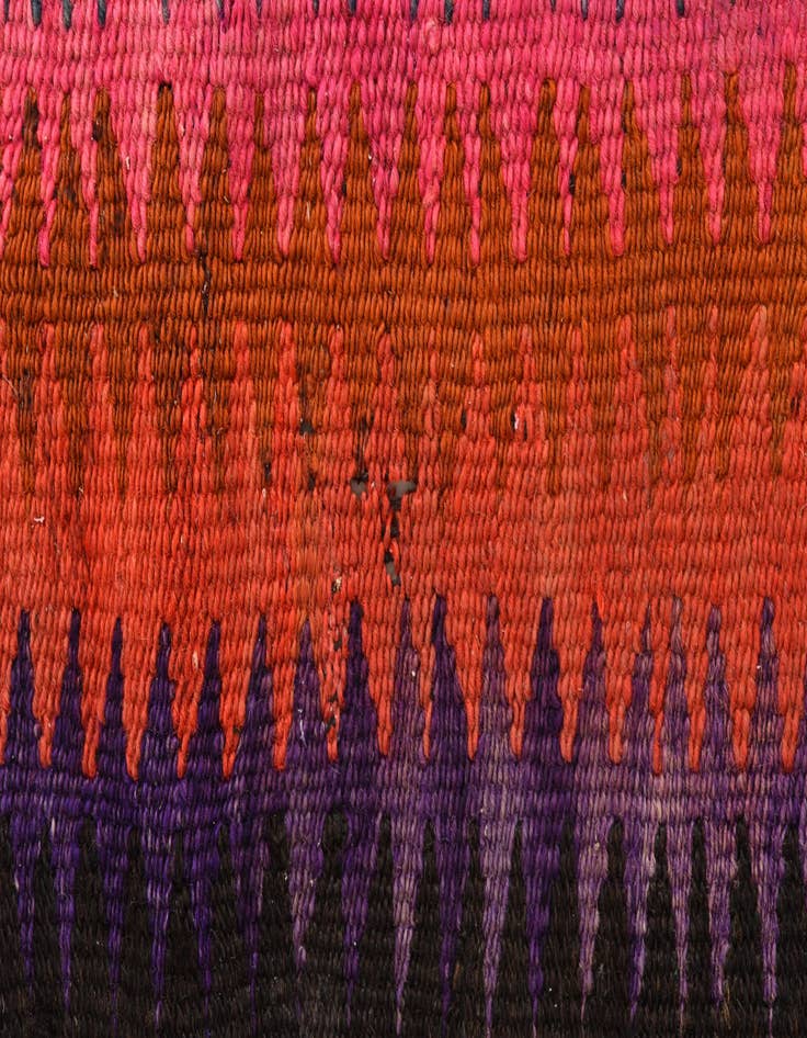 Detail image of 4' 4 x 8' 1 Hand Woven Kilim Fars Wool Rug