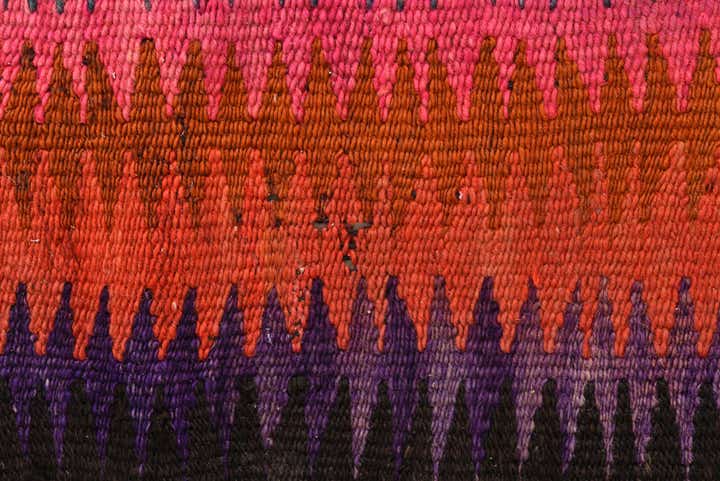 4' 4 x 8' 1 Hand Woven Kilim Fars Wool Rug