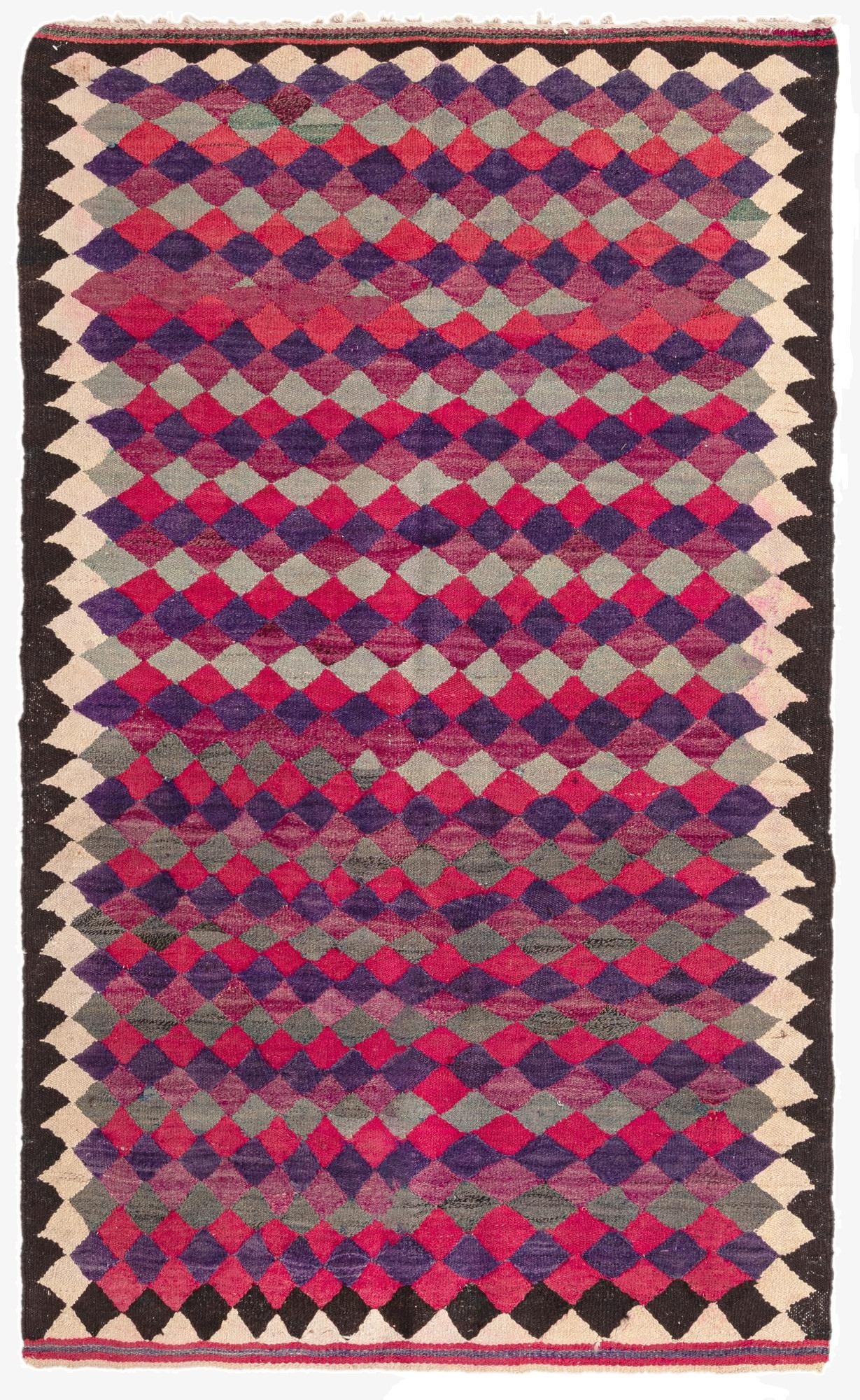 4' 8 x 7' 8  Hand Woven Kilim Fars Wool Rug