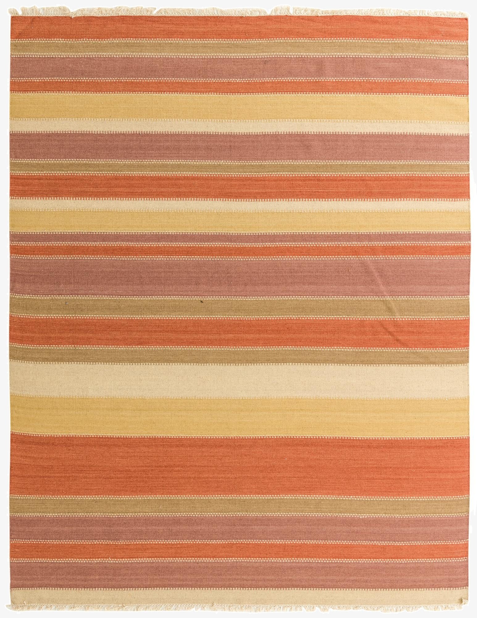 8' x 10' 2  Hand Woven Kilim Fars Wool Rug