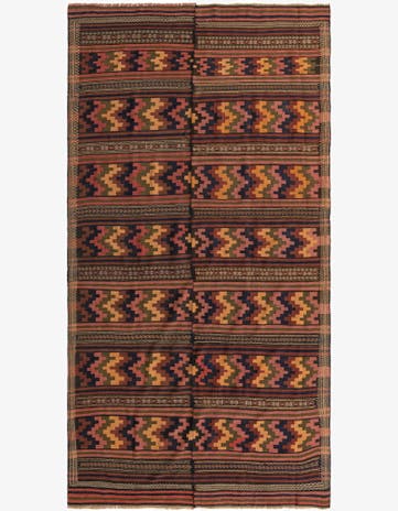 6' 10 x 13' 6 Hand Woven Kilim Fars Wool Rug