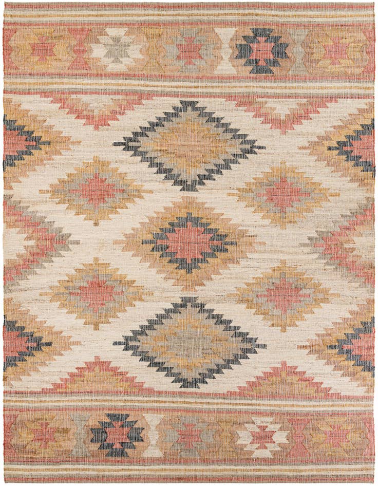 Detail image of 10' x 14' 1 Hand Woven Kilim Jute Rug