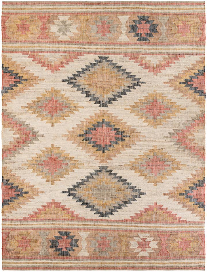 Detail image of 10' x 14' 1 Hand Woven Kilim Jute Rug