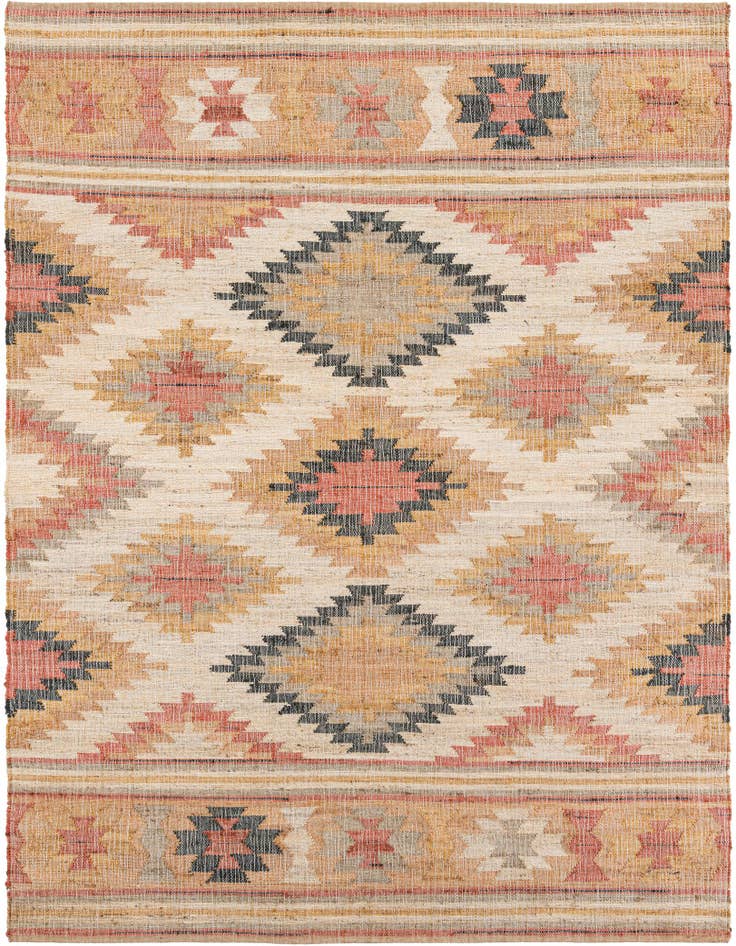 Detail image of 7' 10 x 10' Hand Woven Kilim Jute Rug