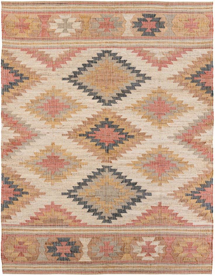 Detail image of 9' x 12' Hand Woven Kilim Jute Rug