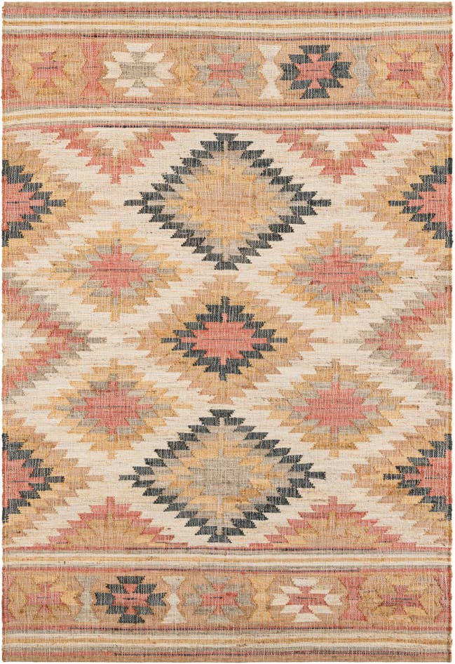 Detail image of 6' 1 x 9' Hand Woven Kilim Jute Rug