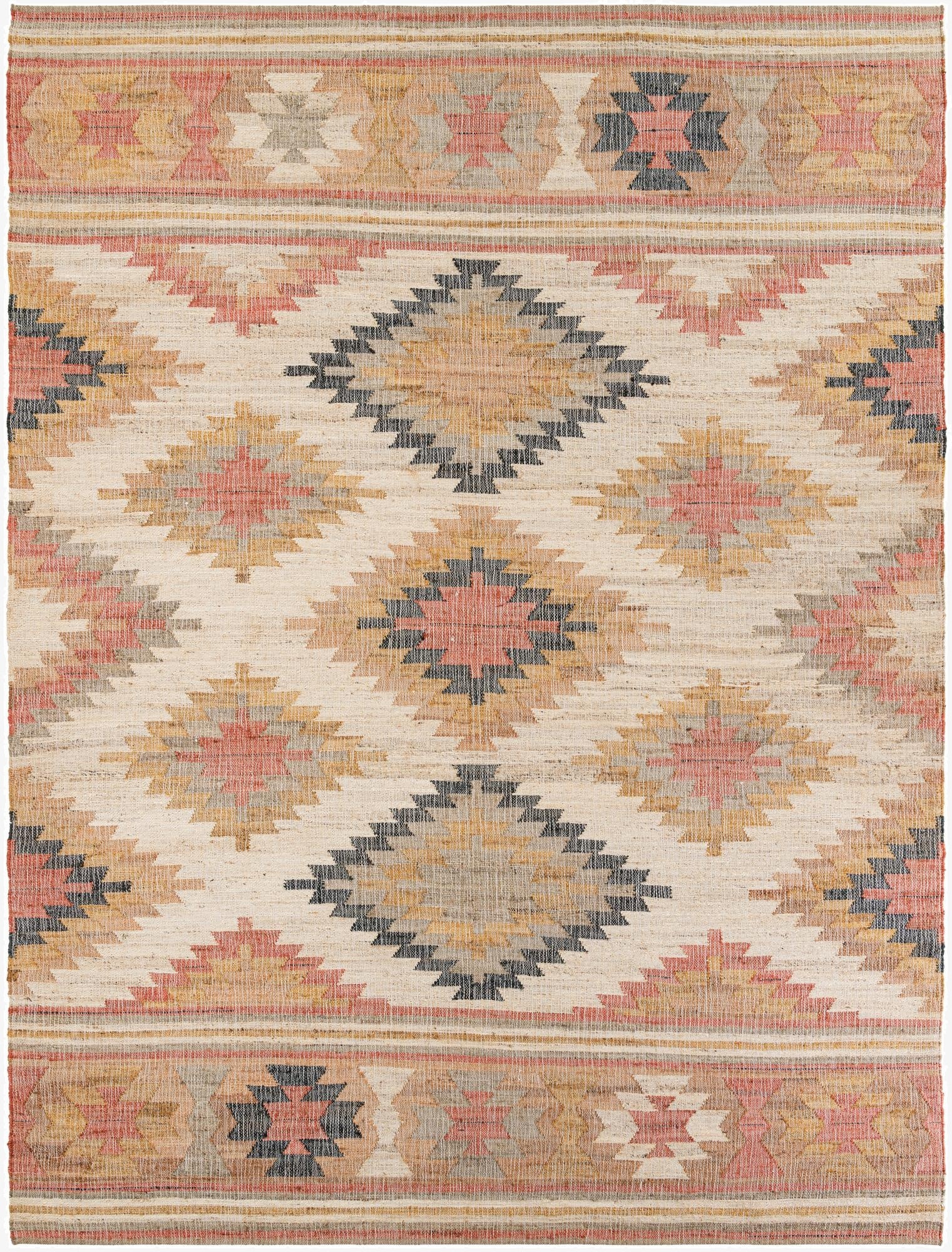 10' x 14' 1  Hand Woven Kilim Jute Rug