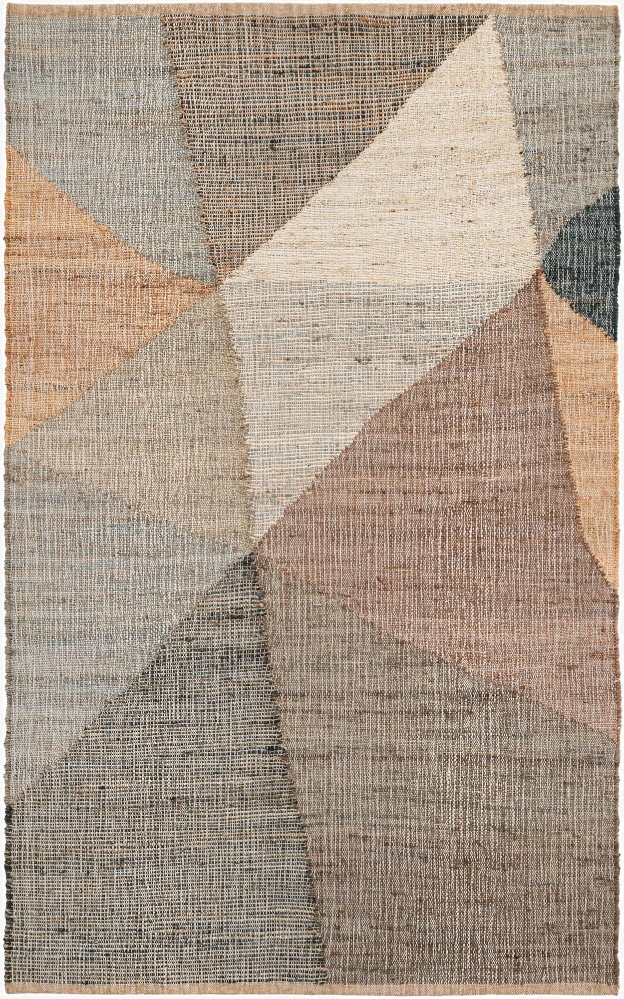 5' 1 x 8'  Hand Woven Kilim Jute Rug