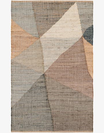 5' 1 x 8' Hand Woven Kilim Jute Rug